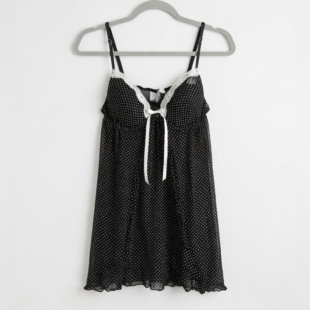 Linea Donatella Black and White Lace Lingerie